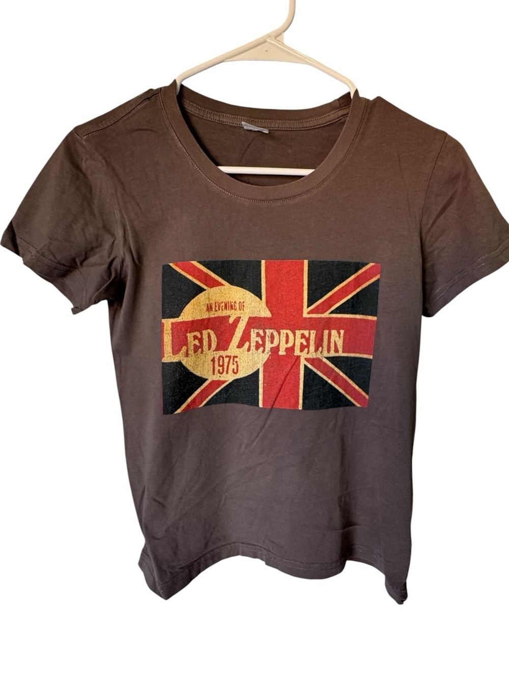Led Zeppelin Kids Brown Graphic Tee